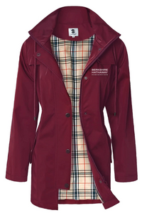 (In-Stock) Womens Plaid Lined Berkshire Hathaway HomeServices  Water Resistant Jacket