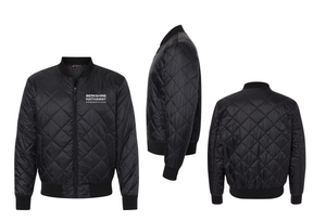 (In-Stock) Mens Quilted Bomber Jacket