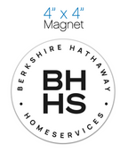 Berkshire Hathaway HomeServices 4-inch circle magnet