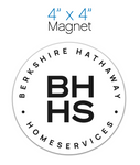 (In-Stock) Berkshire Hathaway HomeServices 4" Magnet