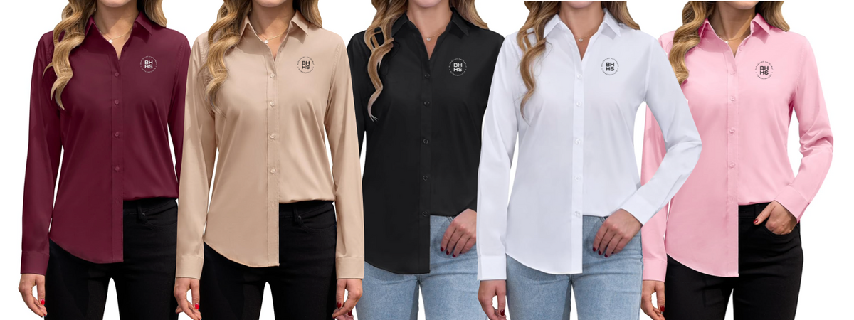 Berkshire Hathaway HomeServices women's long-sleeve shirt