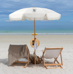 Berkshire Hathaway HomeServices fringed beach umbrella
