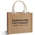 Berkshire Hathaway HomeServices woven jute beach tote