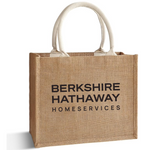 Berkshire Hathaway HomeServices Woven Straw Beach Tote