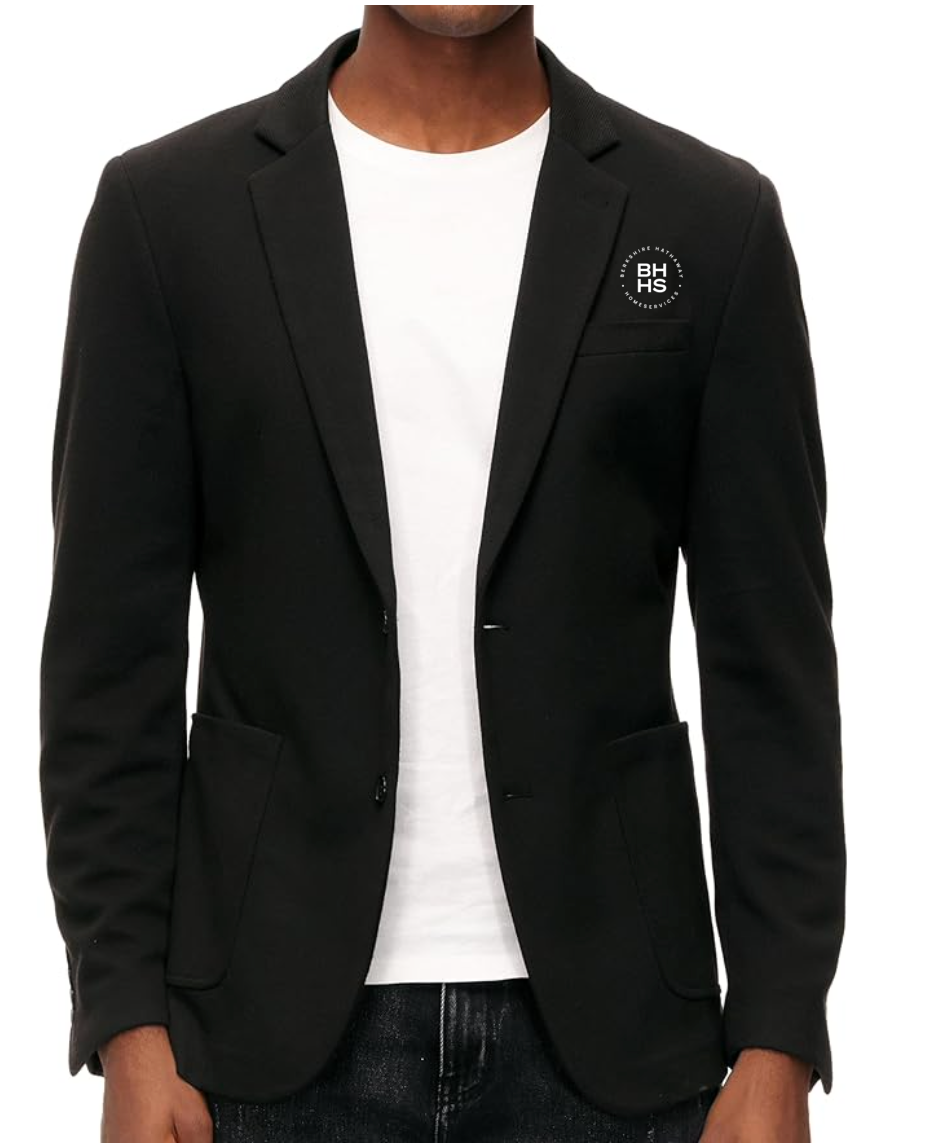 Berkshire Hathaway HomeServices Mens Casual Knit Blazer