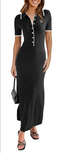 Berkshire Hathaway HomeServices Short Sleeve Maxi Dress