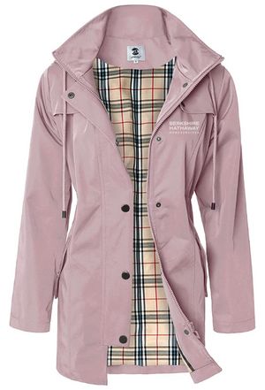 Womens Plaid Lined Berkshire Hathaway HomeServices Water Resistant Jacket