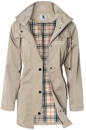 Coat with 2025 plaid lining