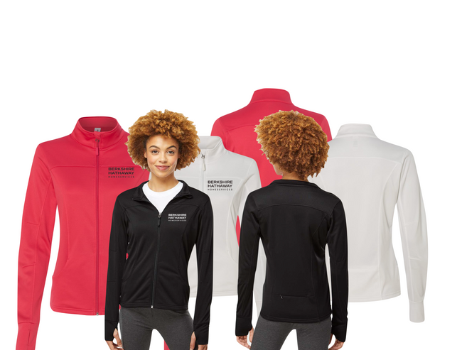 Womens Berkshire Hathaway HomeServices Poly-Tech Full-Zip Track Jacket