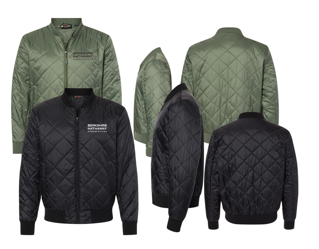Berkshire Hathaway HomeServices men's quilted bomber jacket
