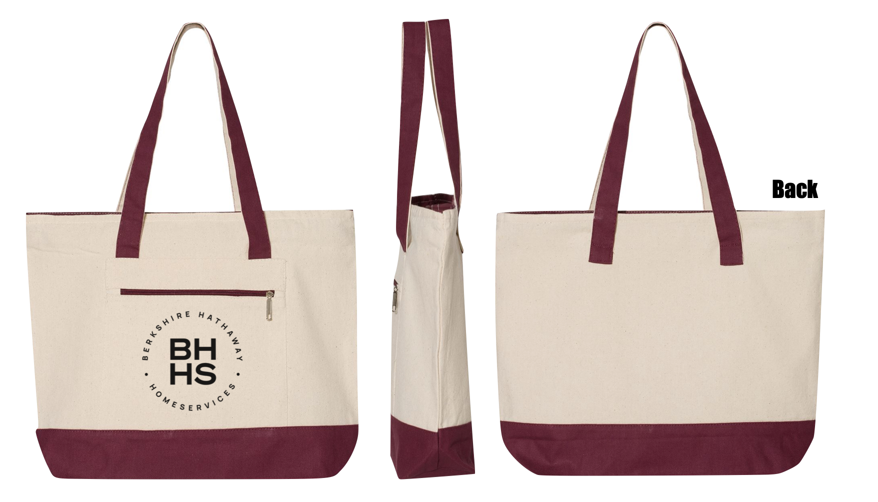 Berkshire Hathaway HomeServices Woven Canvas Tote Bag
